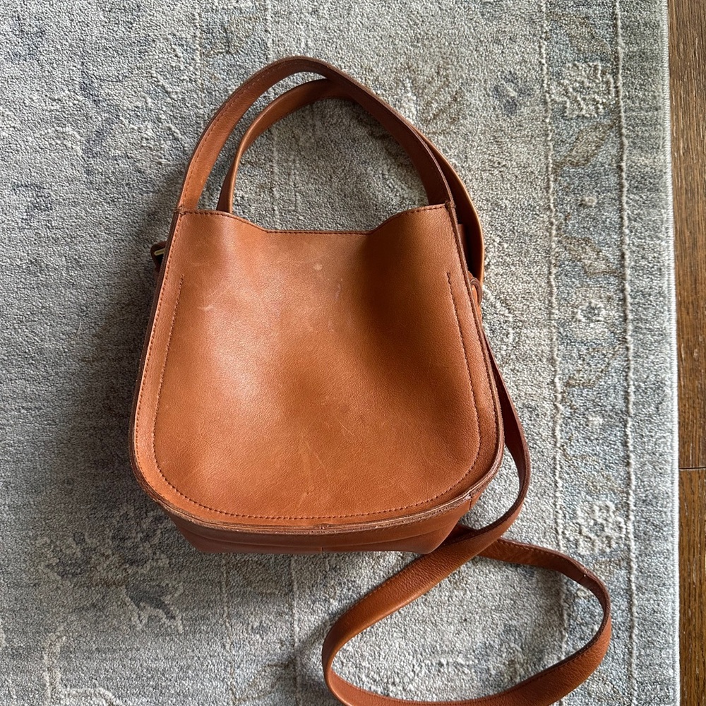 Madewell The Sydney Crossbody Leather Camel Bag - Picture 2 of 9